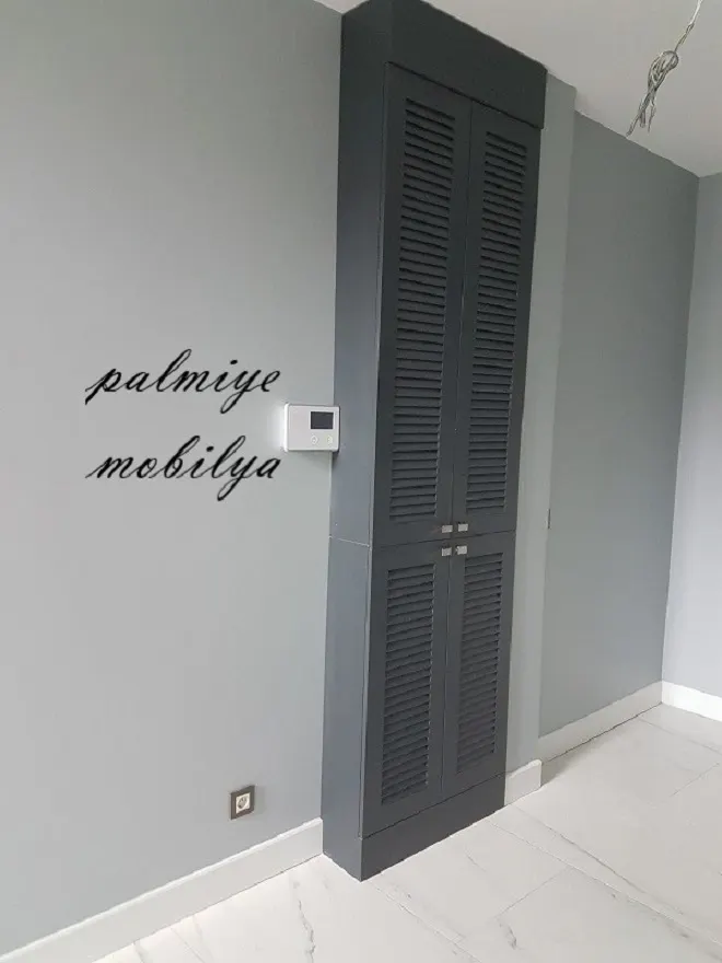 Ahşap ve Lake Panjur Kapaklı Dolaplar